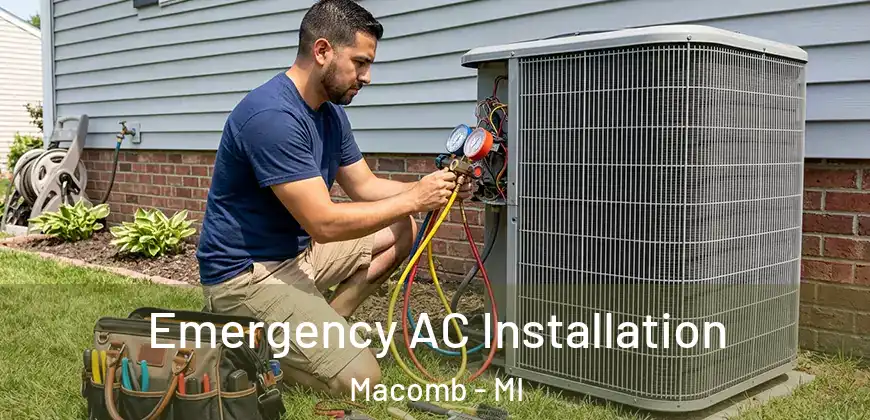 Emergency AC Installation Macomb - MI